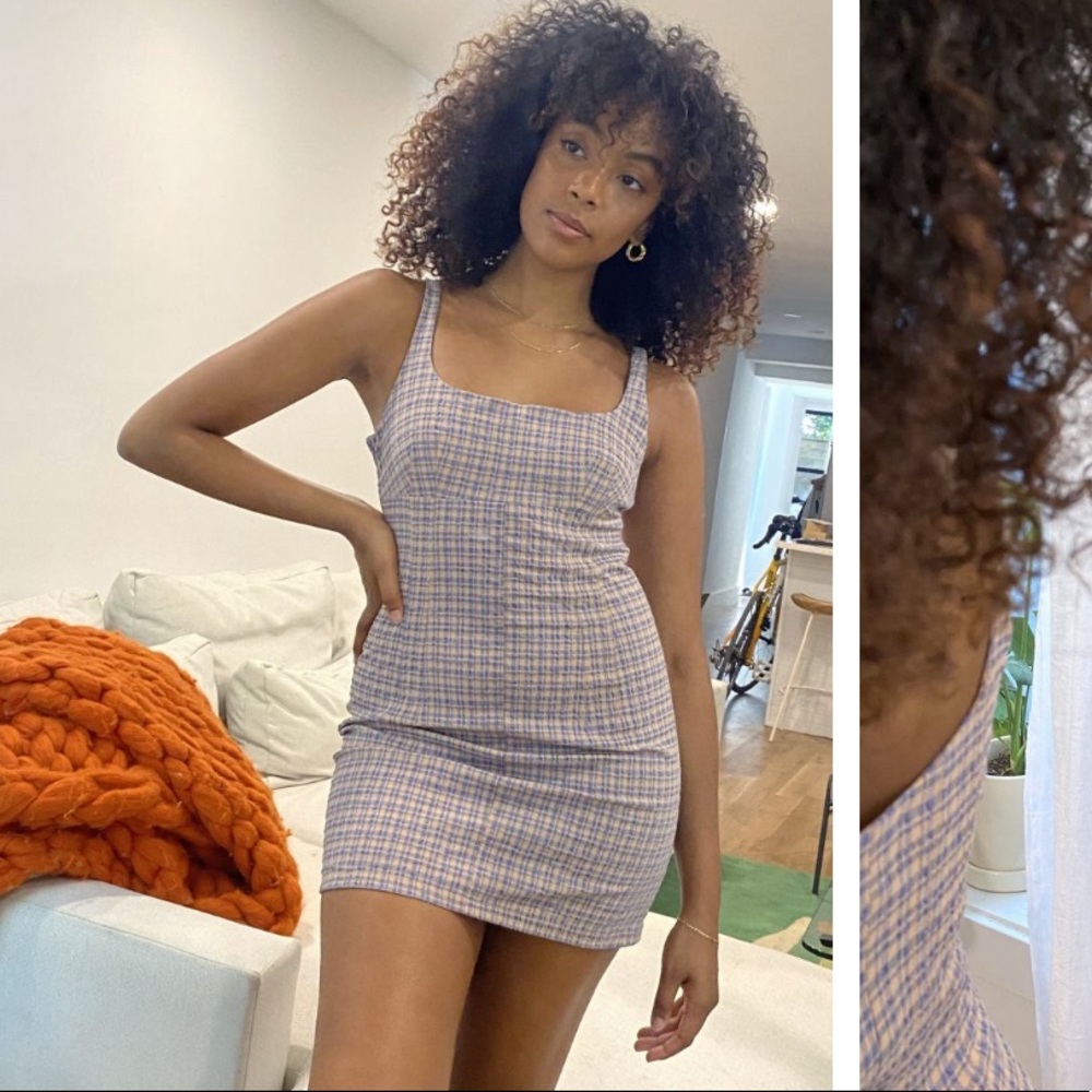 NEW BDG structured scoop neck mini dress